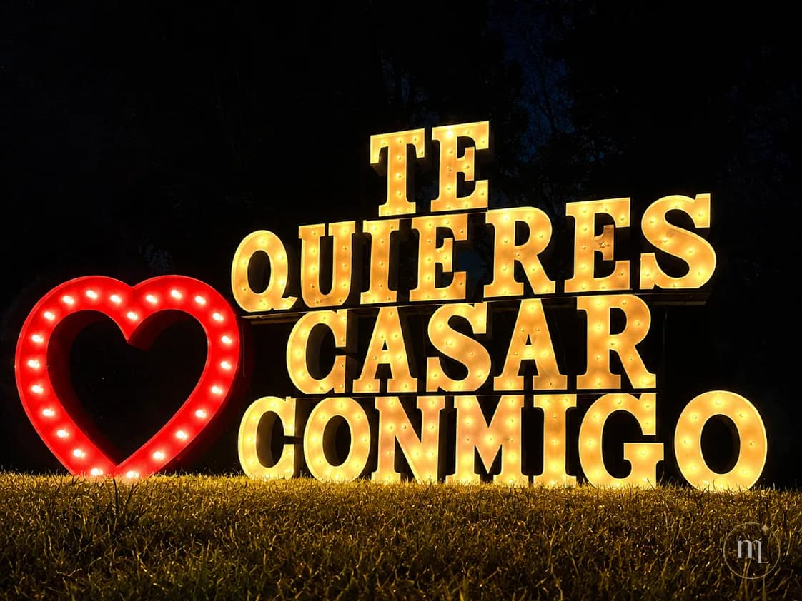 ¿Te quieres casar conmigo? montado