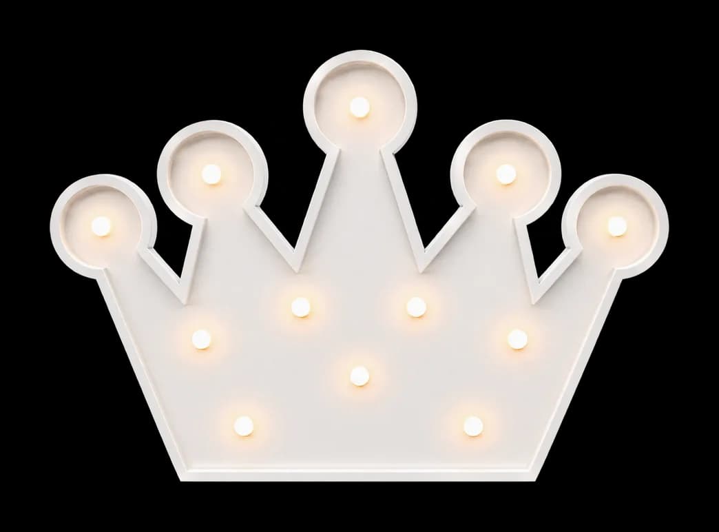 Pieza iluminada: Corona