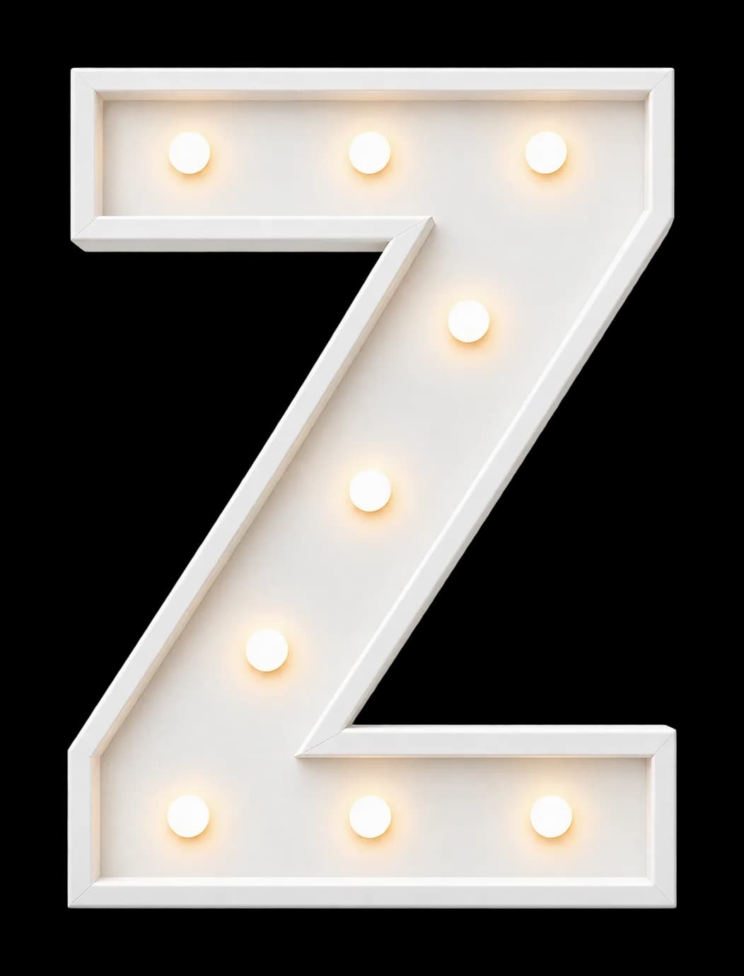Pieza iluminada: Letra Z