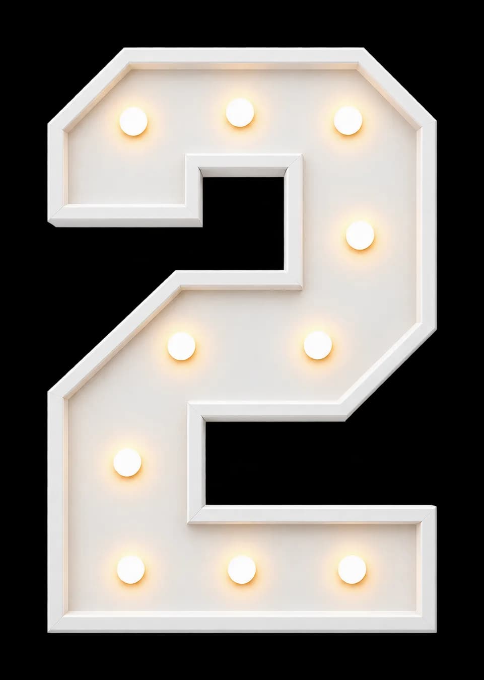 Pieza iluminada: Número 2
